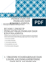 Ruang Lingkup Pengetahuan Pangan Dan Kegunaannya