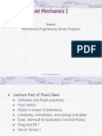 Fluid Mechanics I: Mechanical Engineering Study Program