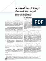 Modificacion de Condiciones de Trabajo - Horarios Jornadas Atipicas - Caso Jerry