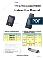 FSC Portable Type Ultrasonic Flowmeter Basic Instruction Manual