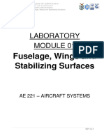 Laboratory: Fuselage, Wings and Stabilizing Surfaces