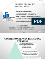 Correspondencia Termino A Terminó