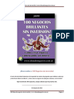 100 Negocios Brillantes Sin Inversion - Ideas de Negocios