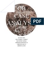 OB Case Analysis: Group 3-A
