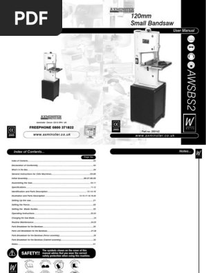 Axminster AWSBS Manual