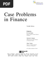 Case Problems in Finance: Twelfth Edition