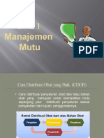 CDOB - Manajemen Mutu, Organisasi Manajemen Dan Personalia