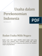 Badan Usaha Dalam Perekonomian Indonesia