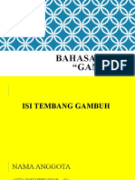 Gambuh Bahasa Jawa