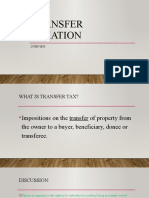 Transfer Taxation