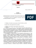 Urdhër I Kryetarit Të Kuvendit Dhe Rendi I Ditës Për Seancën Plenare Datë 7 Maj 2021, Ora 10.00