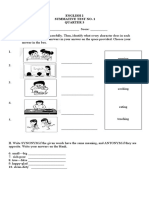 English 2 Summative Test No. 1 Quarter 3