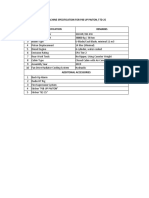 Machine Specification For PT PJB