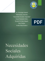 Necesidades Sociales Adquiridas