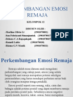 Perkembangan Emosi Remaja