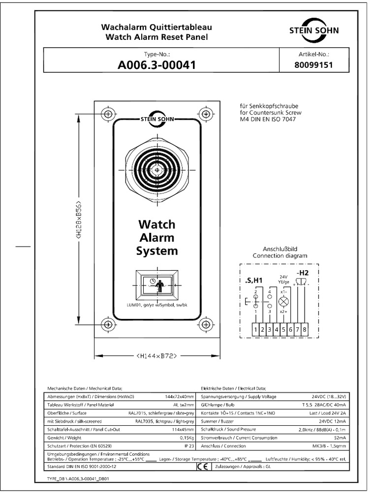 A006.3-00041 - Reset Panel | PDF