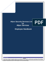 Allpro Services Employee Handbook PDF