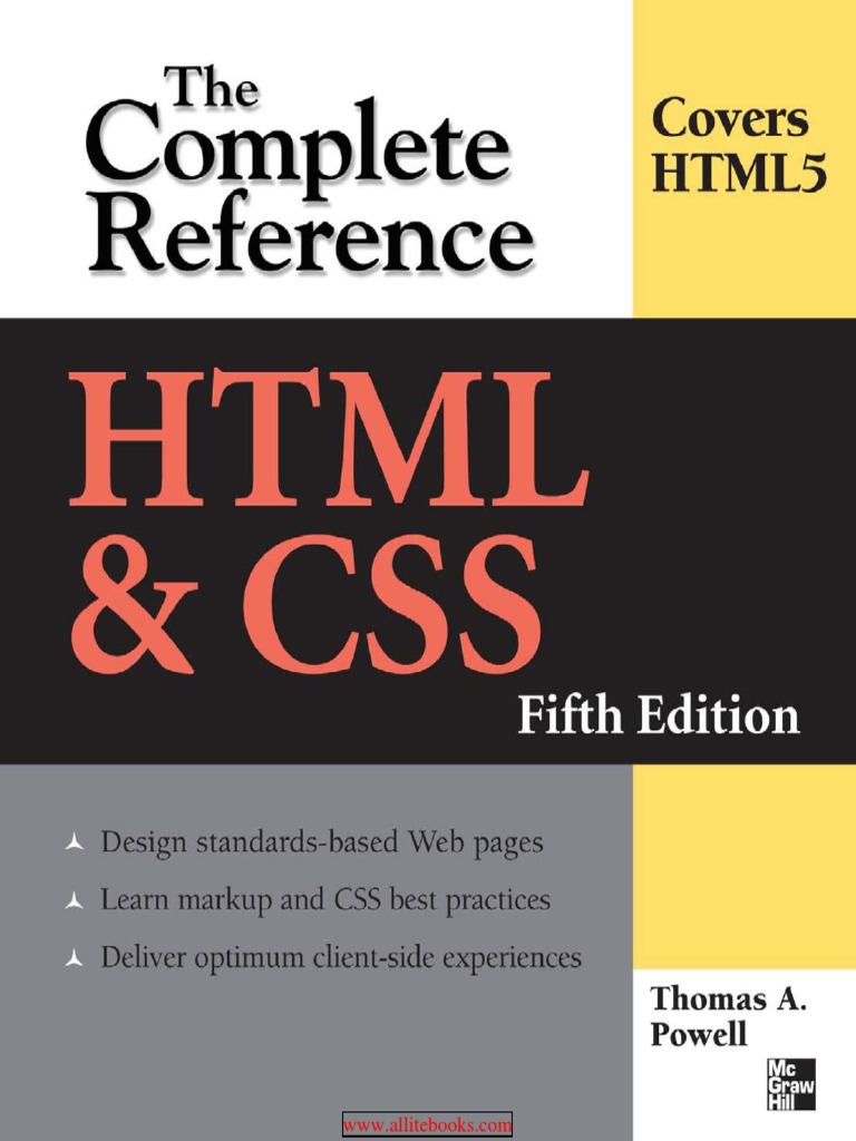 HTML and CSS The Complete Reference 5th Edition - Free PDF Book | PDF ...