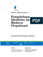 Modul 4 - Pengelolaan Identitas Dan Budaya Organisasi - Ervan Ismail - UMB EL 2021