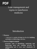 Lean and Six Sigma in TM