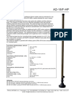 AD-18/F-HP: Electrical Specifications - Hf/Uhf: V