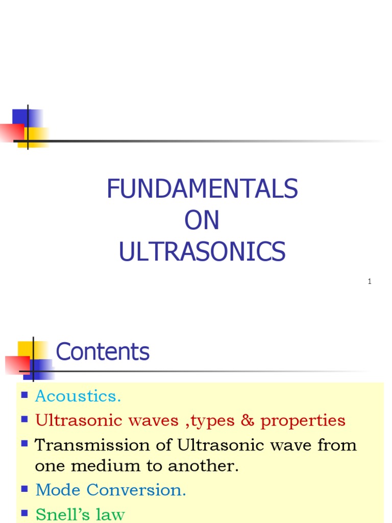 Ultrasonics: Types, Properties, and Applications | PDF | Ultrasound | Waves