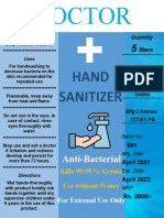 Sanitizer Label