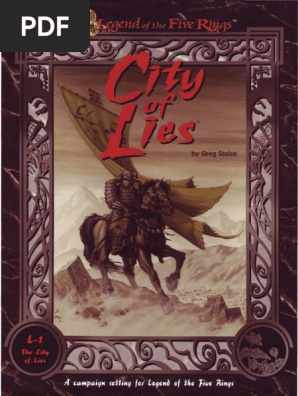 L5r 1e L1 City Of Lies Pdf