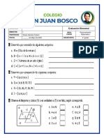 Evaluacion Bimestral - Raz. Matematico - 4to Grado