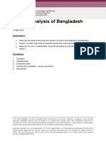 Conflict Analysis of Bangladesh: Questions