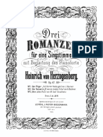 Herzogenberg, 3 Romanzen, Op. 47