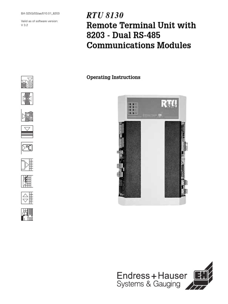 Remote Terminal Unit With 8203 - Dual RS-485 Communications Modules ...