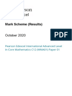 Mark Scheme (Results) : October 2020