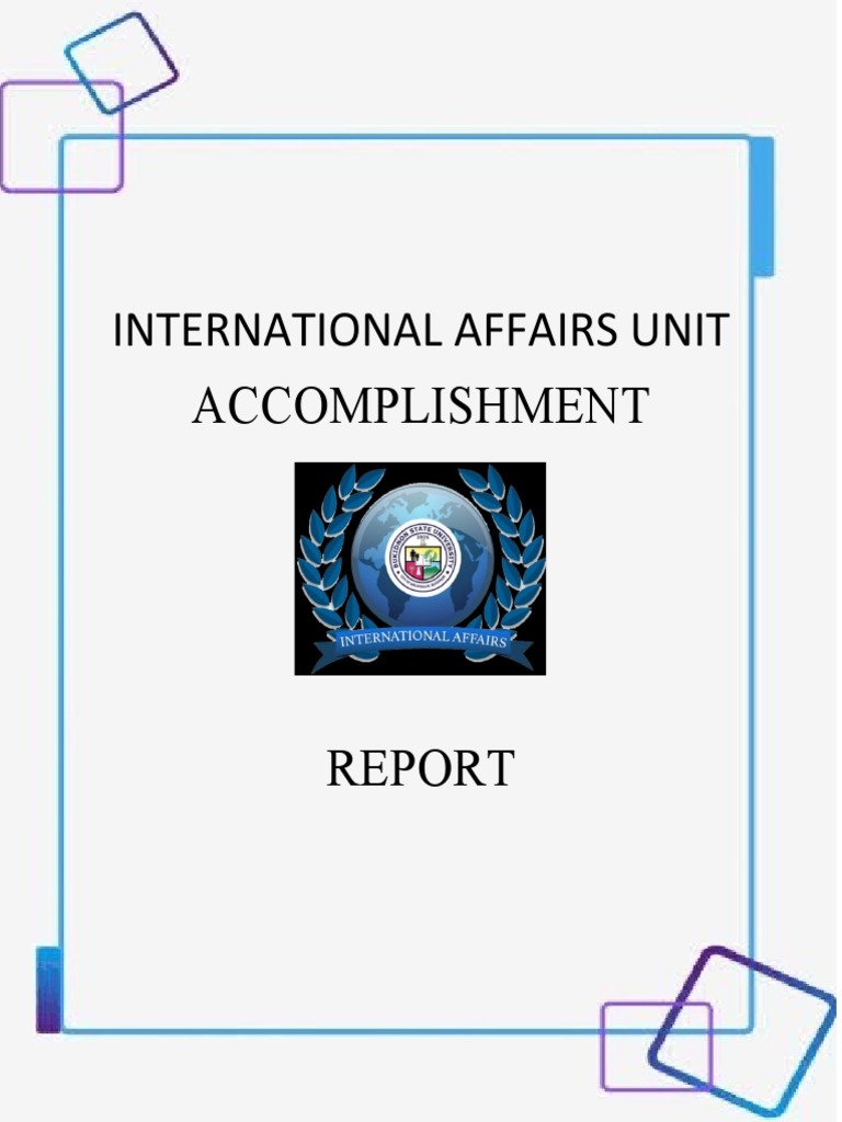 International Affairs Unit Report 2020 | PDF | Art