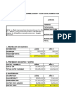 Inversión en activos, proyección de ingresos y costos de producción de bebidas