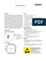 Data Sheet: High Linearity 1450 - 2750 MHZ Variable Gain Amplifier