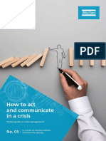 How To Act and Communicate in A Crisis: Pocket Guide On Crisis Management