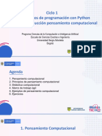 Ciclo 1 Fundamentos de Programación Sesión 1