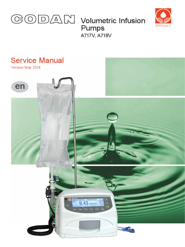 Service Manual Volumetric Infusion Pumps PDF Intravenous Therapy