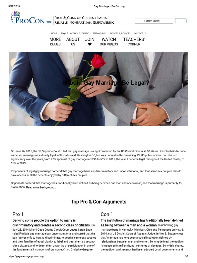 Gay Marriage | PDF | Same Sex Marriage | Civil Union