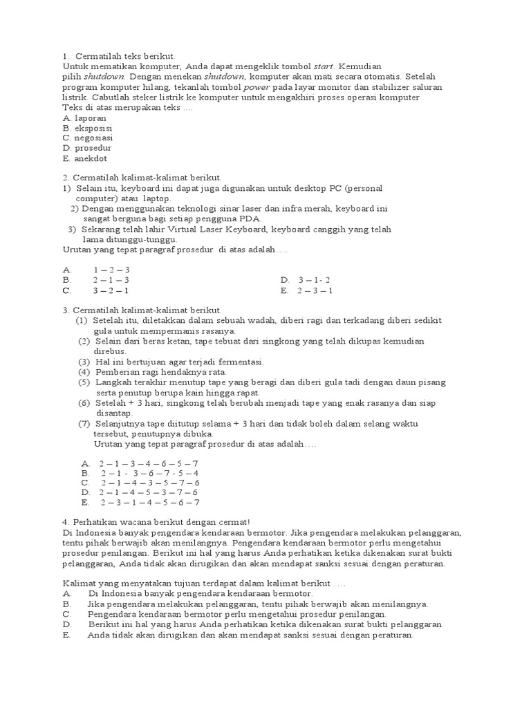 Teks Prosedur Pdf