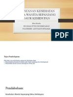 Pelayanan Kesehatan Pada Wanita Sepanjang Daur Kehidupan