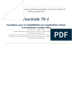 Fascicule 70-1: Cahier Des Clauses Techniques Générales Applicables Aux Marchés Publics de Travaux de Génie Civil