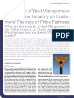 The Impact of Yield Management in The Airline Industry On Customers Correia Nunes Da Silva