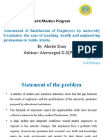 By Abebe Sisay Advisor: Alemseged G.G (PH.D) : Joint Masters Program