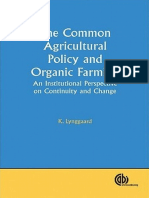 The Common Agricultural Policy and Organic Farming an Institutional Perspective on Continuity and Change Cabi Publishing Compress (1)