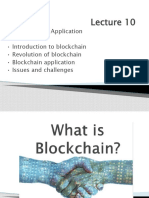 Blockchain and Application - Introduction To Blockchain - Revolution of Blockchain - Blockchain Application - Issues and Challenges