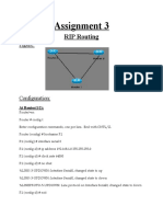 Assignment 3: RIP Routing