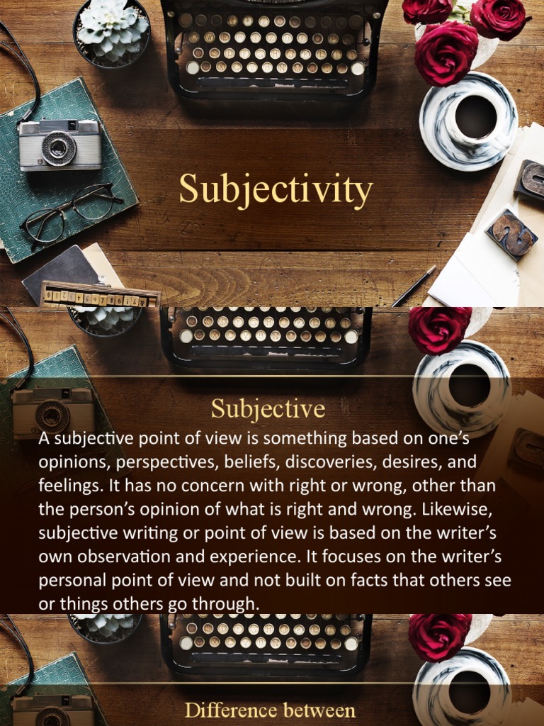 Objectivity vs. Subjectivity of Beauty of LiteracyPart2 | PDF