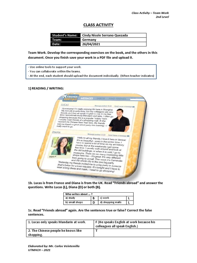 Teamwork Class Activity Guide | PDF | Carnival | Festive Event ...